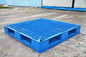 Plataformas plásticas del envío de Rackable para el almacenamiento/la distribución, reciclaje plástico azul de la plataforma