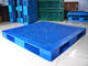Plataformas plásticas del envío de Rackable para el almacenamiento/la distribución, reciclaje plástico azul de la plataforma