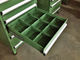 Pechos y gabinetes industriales de herramienta con 3 - 15 cajones, verdes