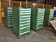 Pechos y gabinetes industriales de herramienta con 3 - 15 cajones, verdes